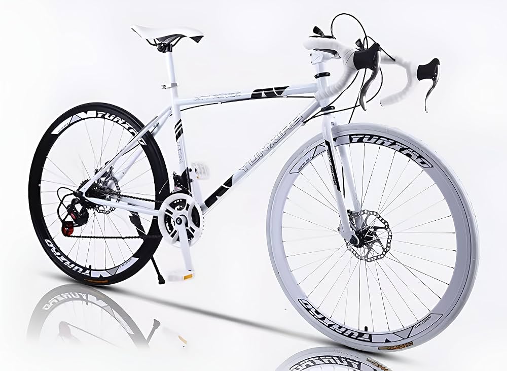 Amazon | ロードバイク24スピード大人用ロードレース高炭素鋼